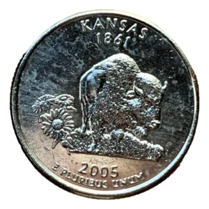 Robmar-USA-Quarter Bañado En Platino 24k-2005-Kansas