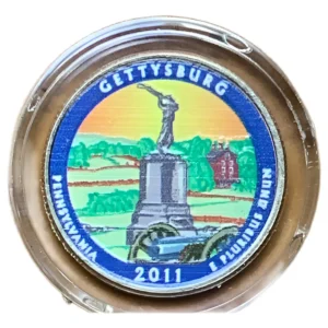 Robmar-USA-quarter De Parques 2011-n°6- Gettysburg-en Color