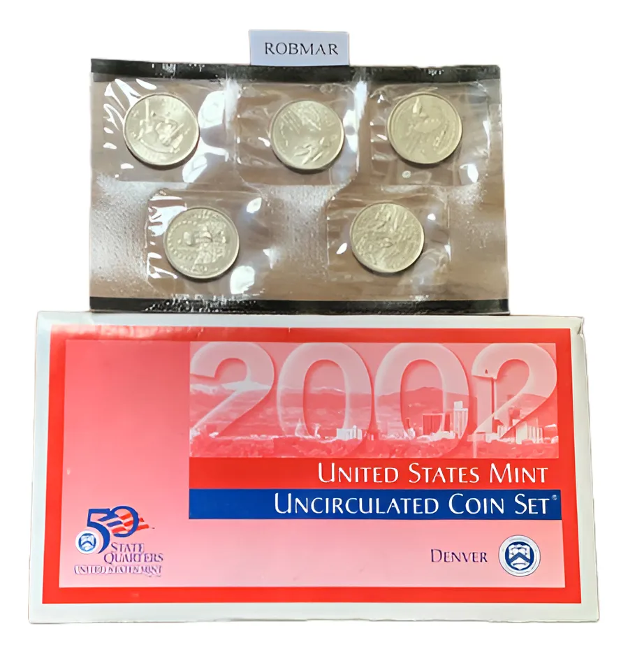 Robmar-USA-set 5 Quarter (25 Cents) (p)acabado Satinado 2002
