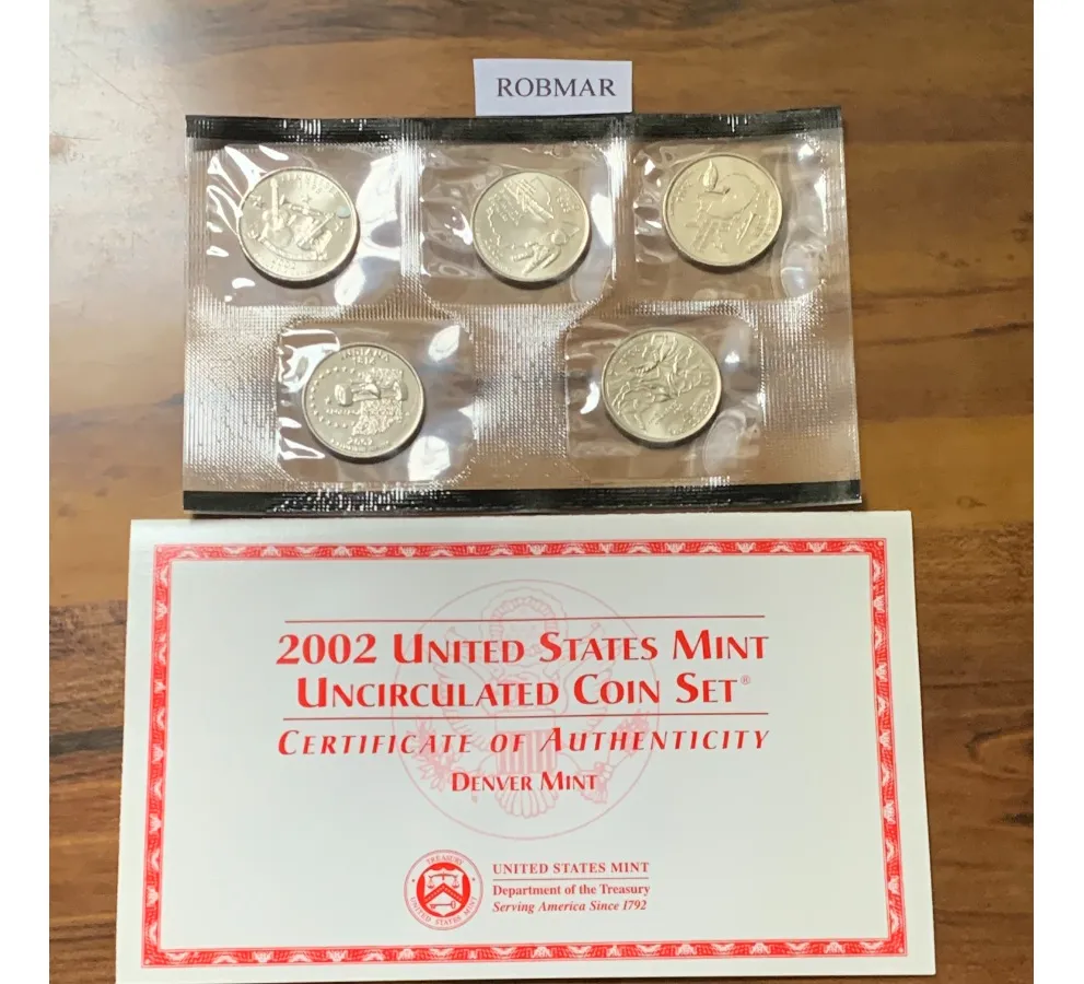 Robmar-USA-set 5 Quarter (25 Cents) (p)acabado Satinado 2002 - Imagen 3