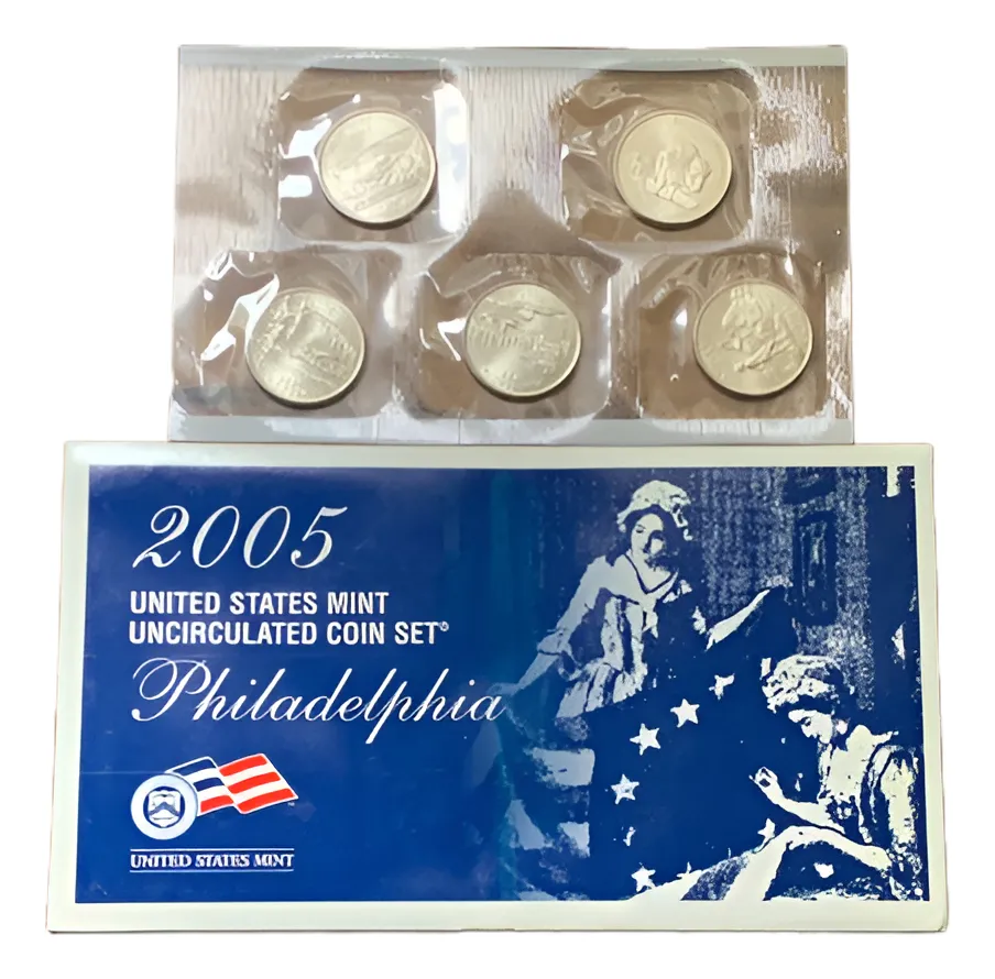 Robmar-USA-set 5 Quarter 25 Cents)(p)acabado Satinado 2005