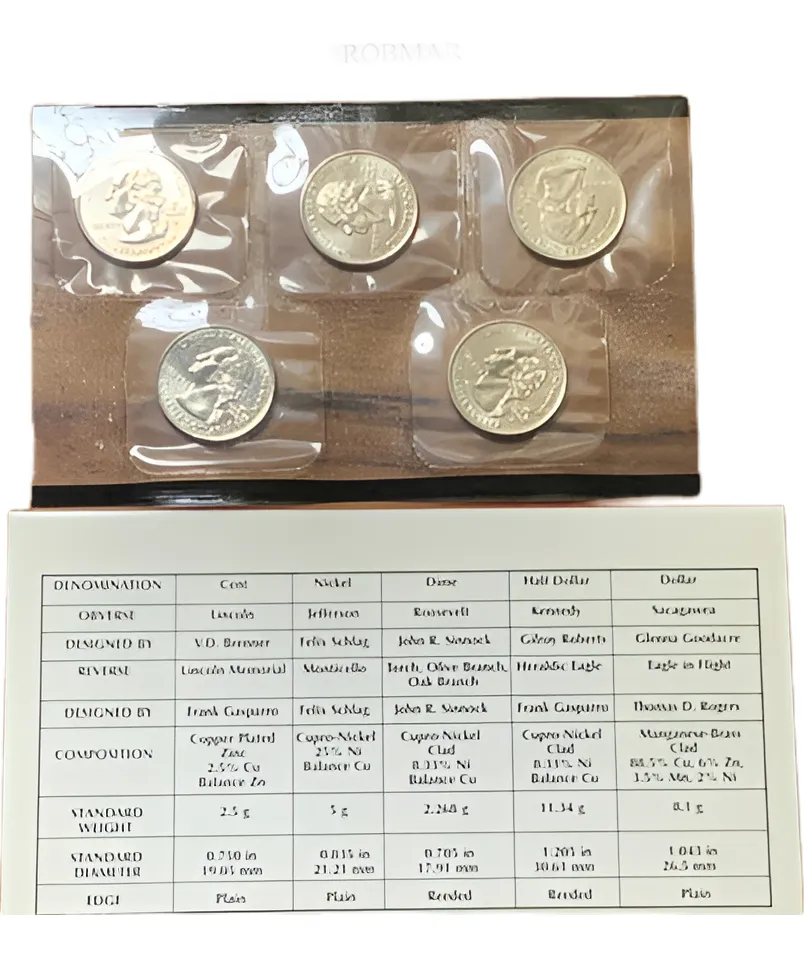 Robmar-USA-set 5 Quarter(25cent (d)acabado Satinado Año 2000 - Imagen 2