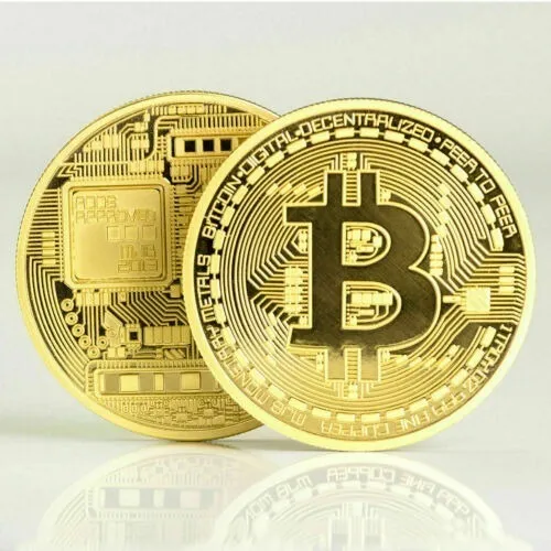 Robmar-Bitcoin-Replica-2023-Bañado En Oro 24k-Conmemorativa - Imagen 2
