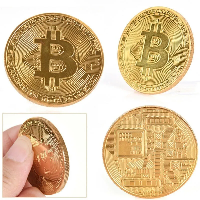 Robmar-Bitcoin-Replica-2023-Bañado En Oro 24k-Conmemorativa - Imagen 4