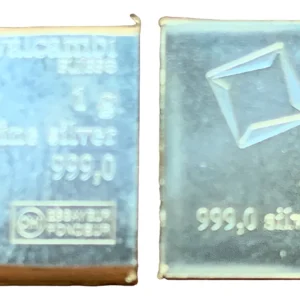 obmar-Suiza-Lingote De 1g De Plata Pura 0,999-Refinería Valcambi