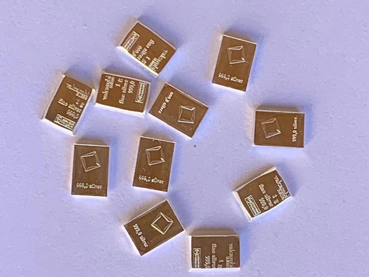 obmar-Suiza-Lingote De 1g De Plata Pura 0,999-RefinerÃa Valcambi - Imagen 3