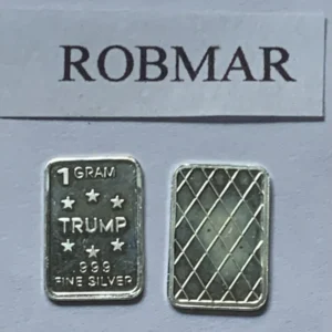 Robmar-USA-Lingote De 1g Plata Pura 24k 0,999-N°106-Presidente Trump