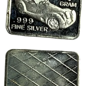Robmar-USA-Lingote De 1g Plata Pura 24k 0,999-N°90-Auto Antiguo