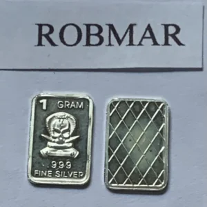 Robmar-USA-Lingote De 1g Plata Pura 24k 0,999-N°91-Símbolo De Armas