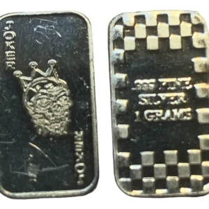 Robmar-USA-Lingote De 1g Plata Pura 24k 0,999-N°119-Joker