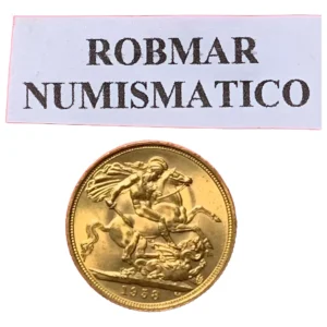 Robmar-1 Soberano O Libra Esterlina-Con Cápsula Protectora Y Estuche