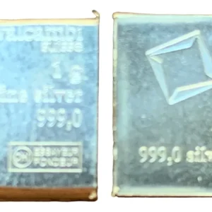 Robmar-Suiza-1 Lingote De 1g Plata Pura 0,999-Valcambi