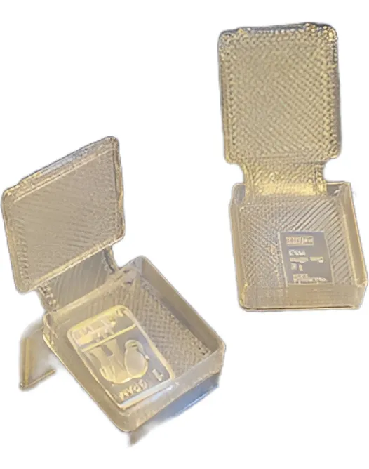 Robmar-10 Estuches 3D Para Guardar 10 Lingotitos De 1g-VacĂo - Imagen 4