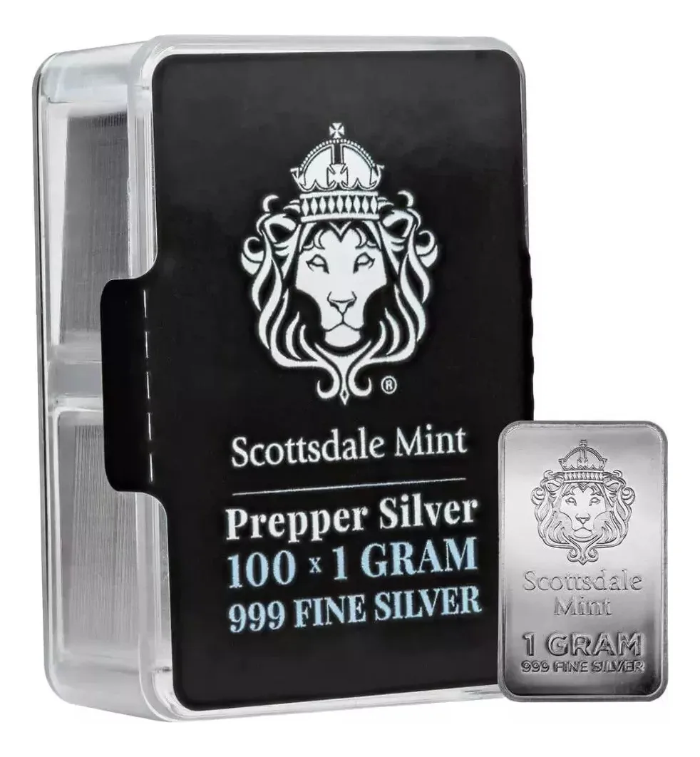 Robmar-3 Lingotes De 1g Plata 999 24k-Scorttsdale - Imagen 2
