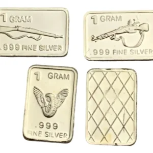 Robmar-USA-Lote De 3 Lingotes De 1g De Plata Pura 0,999-N°124