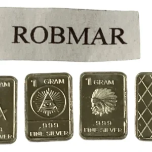 Robmar-USA-Lote De 3 Lingotes De 1g De Plata Pura 0,999-N°133