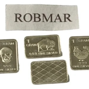 Robmar-USA-Lote De 3 Lingotes De 1g De Plata Pura 0,999-N°135