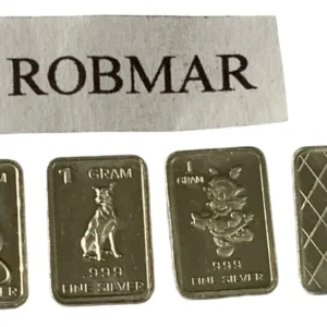 Robmar-USA-Lote De 3 Lingotes De 1g De Plata Pura 0,999-N°138