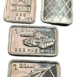 Robmar-USA-Lote De 3 Lingotes De 1g De Plata Pura 0,999-N°145