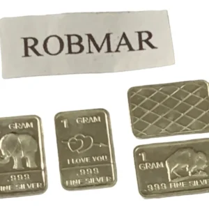 Robmar-USA-Lote De 3 Lingotes De 1g De Plata Pura 0,999-N°222