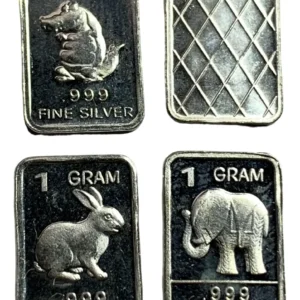 Robmar-USA-Lote De 3 Lingotes De 1g De Plata Pura 0,999-N°301