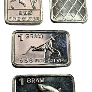 Robmar-USA-Lote De 3 Lingotes De 1g De Plata Pura 0,999-N°303
