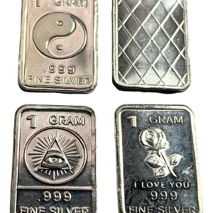 Robmar-USA-Lote De 3 Lingotes De 1g De Plata Pura 0,999-N°305