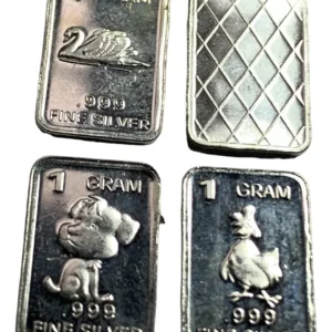 Robmar-USA-Lote De 3 Lingotes De 1g De Plata Pura 0,999-N°233