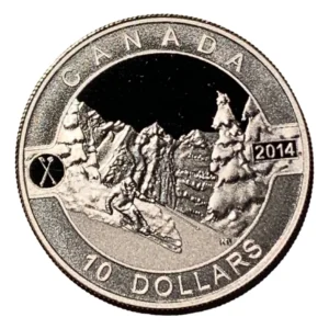 Robmar-Canadá-1/2 Onza Plata 0,9999-Proof-N°4-2014-Época De Esquiar
