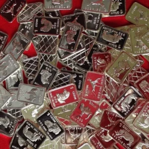 Robmar-USA-Lote De 5 Lingotes De 1g De Plata Pura 0,999-N°220