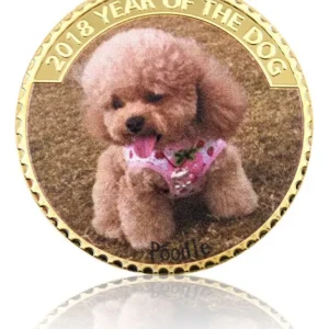 Robmar Australia-serie Perros-aleacion Baño Plata-el Poodle