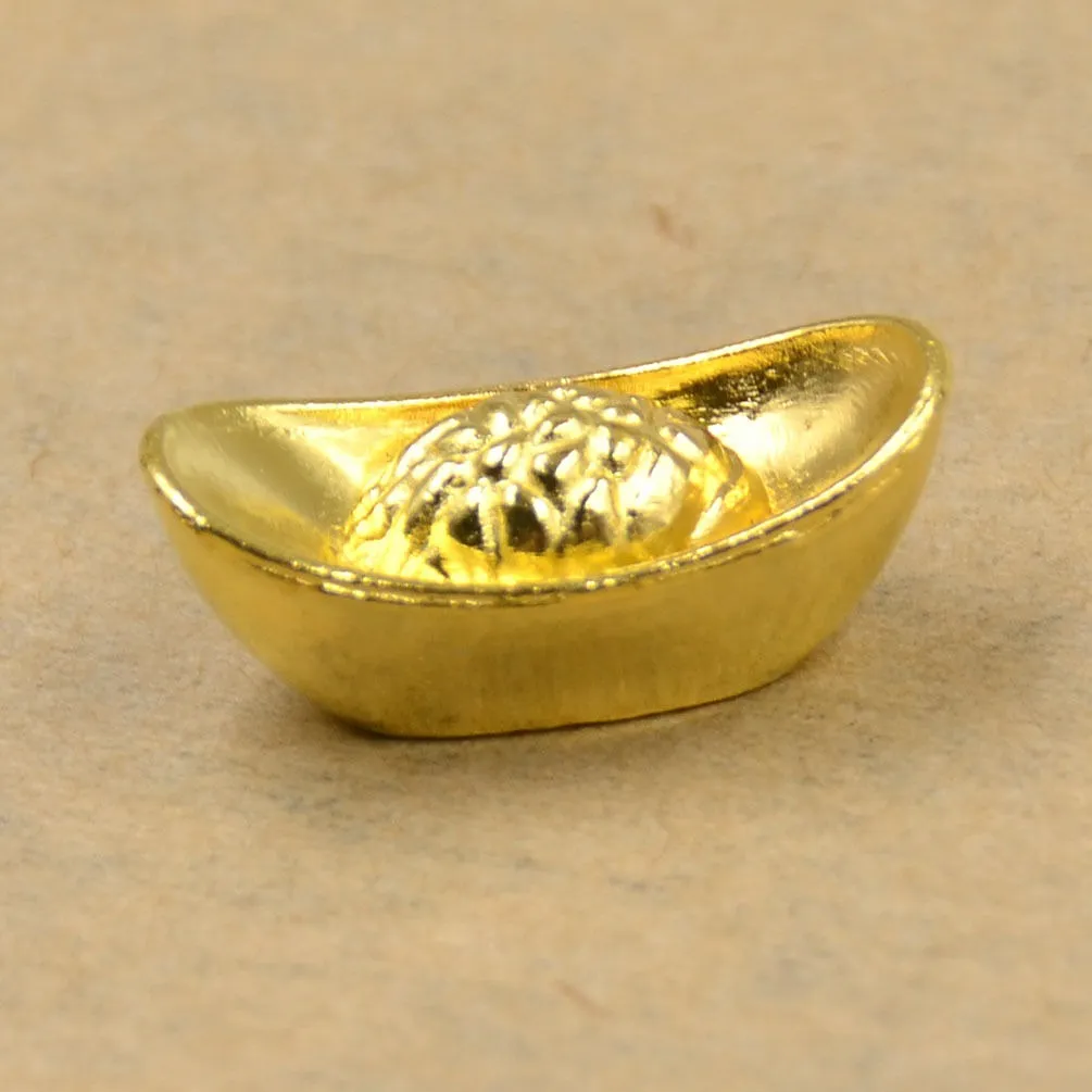 Robmar-China-Lingote De La Suerte-Trae Riqueza-Bañado En Oro 24k-2024 - Imagen 3