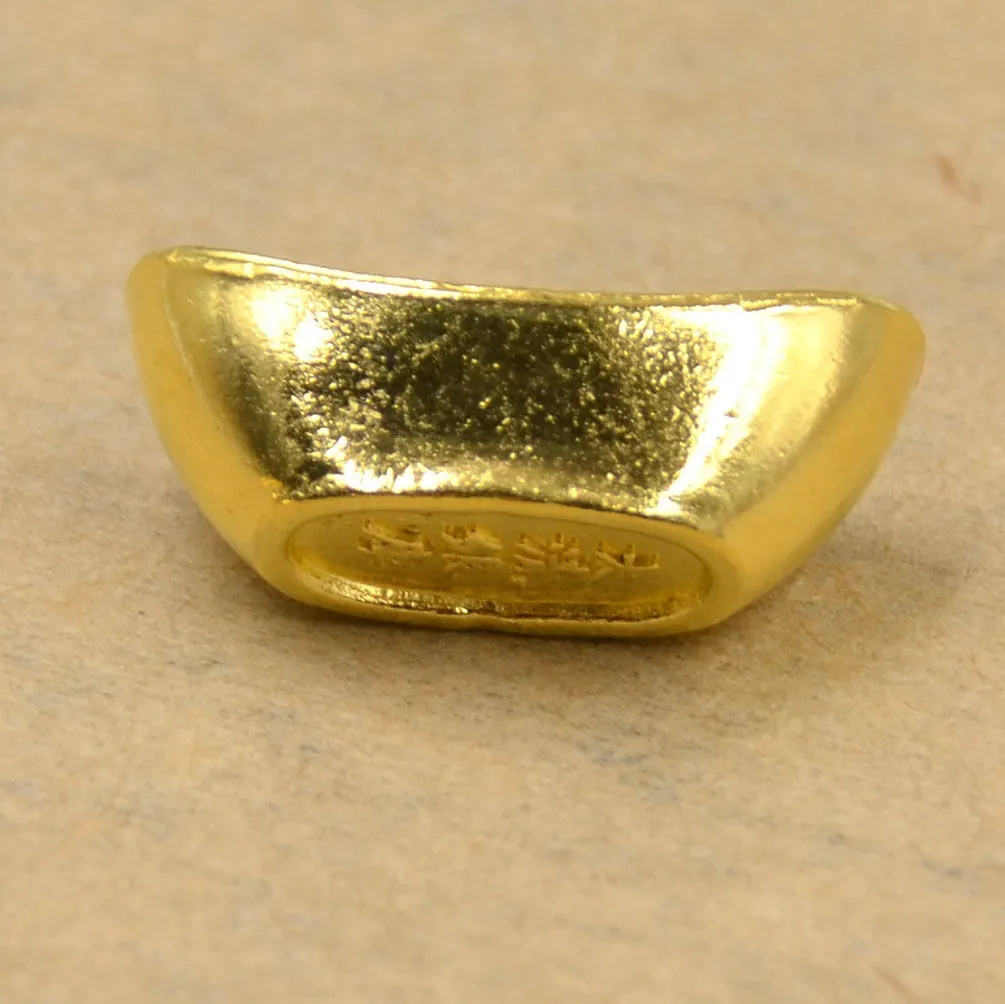 Robmar-China-Lingote De La Suerte-Trae Riqueza-Bañado En Oro 24k-2024 - Imagen 4