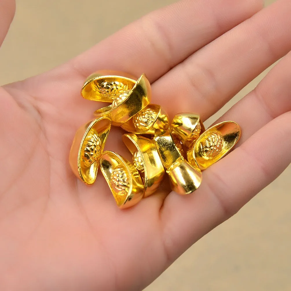 Robmar-China-Lingote De La Suerte-Trae Riqueza-Bañado En Oro 24k-2024 - Imagen 7