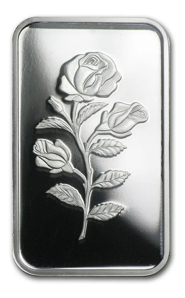 Robmar-Suiza-Lingote De 10g De Plata 24k-Blister-Flor