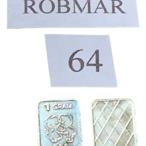 Robmar-USA-Lingote De 1g Plata Pura 24k 0,999-N°64-Dos Enamorados