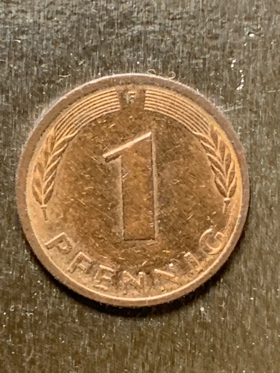 Robmar- Lote De 4 Monedas Alemania De 1..2..5..y 10 Pfennig-Diferentes Valor Facial - Imagen 3