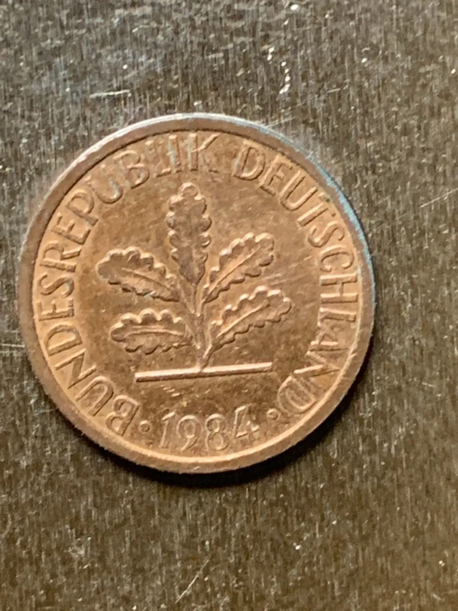 Robmar- Lote De 4 Monedas Alemania De 1..2..5..y 10 Pfennig-Diferentes Valor Facial - Imagen 4