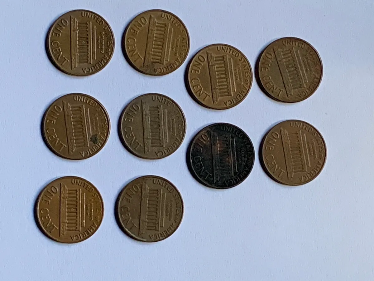 Robmar-Moneda Lote De 10 Penny (1 Cent.) Del 1991 Al 2000 (1 de cada fecha)-Para Coleccionarlos o Canje - Imagen 3