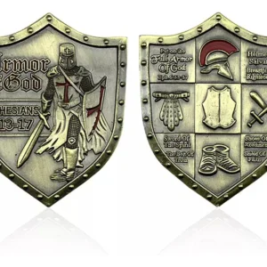 Robmar-Moneda Templaria-Recortada Como Escudo Y Signo Detras