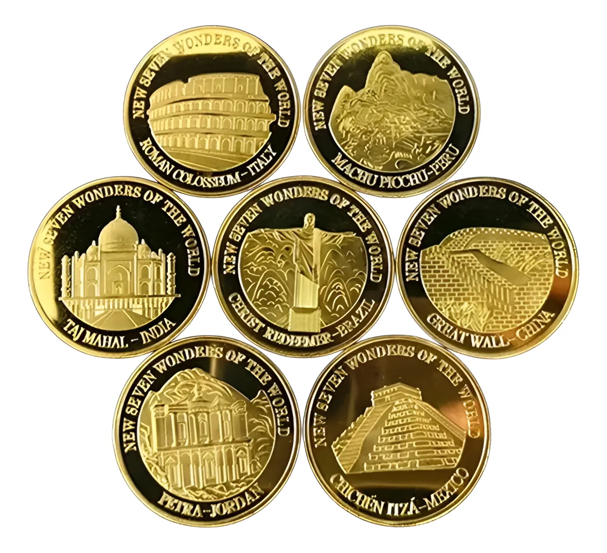 Robmar Usa-7 Monedas De La Maravillas Del Mundo A Elegir Una
