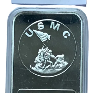 Robmar-USA-Lingote De 10g Plata Pura 24k-N°102-Soldados levantando la Bandera