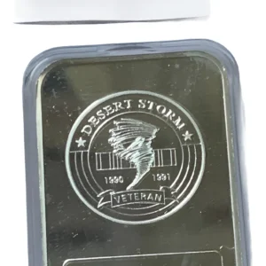 Robmar-USA-Lingote De 10g Plata Pura 24k-N°113-Veteranos