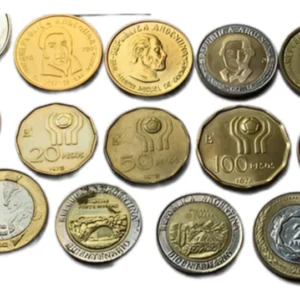 Robmar-Argentina-14 Conmemorativas,n° 7 Lote De 1 Y 2 Pesos