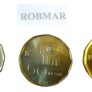 Robmar-Argentina-Mundial De futbol Lote De 6 Monedas 1977/1978