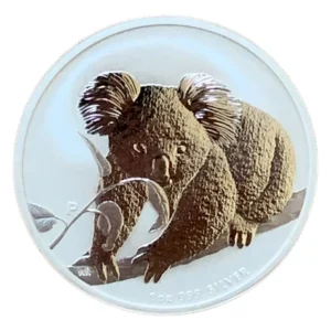 Robmar-Australia-1 Onza De Plata Pura 0,999-2010-Koala-Pintada