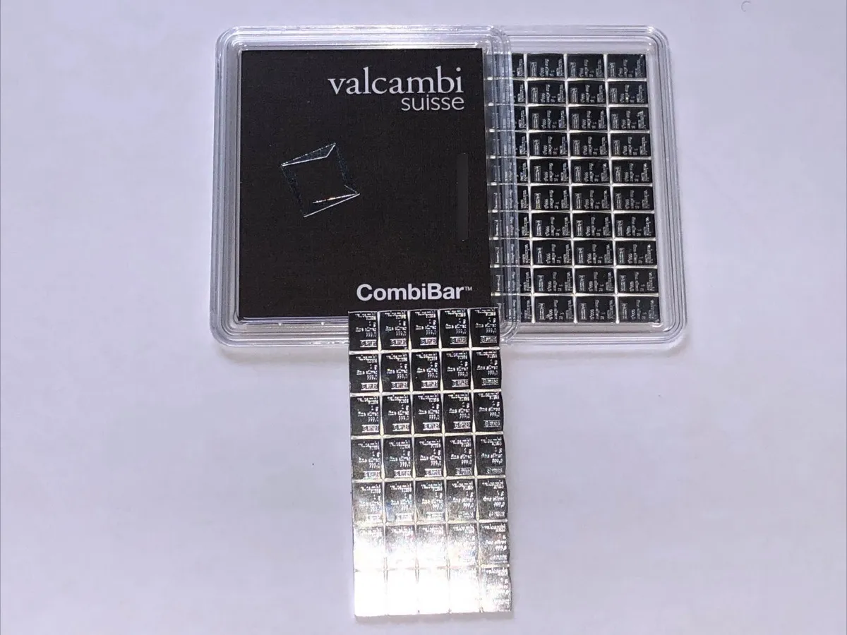 Robmar-blister-100 Lingotes De 1 Gramos Plata Pura 24k SON 100 G.DIRECTO DE REFINERÍA VALCAMBI Suiza - Imagen 3