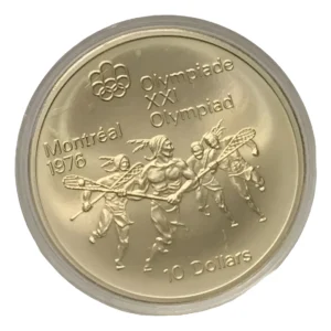 Robmar-Canadá-10 Dólares-1974-48,6g Plata 925-Compitiendo-Con Cápsula Protectora