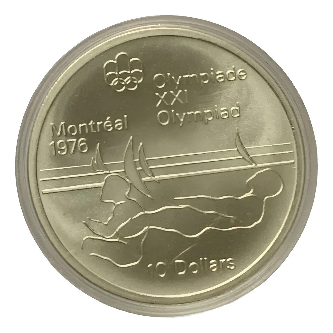 Robmar-Canadá-10 Dólares-1975-48,6g Plata 925-Sailing-Con Cápsula Protectora