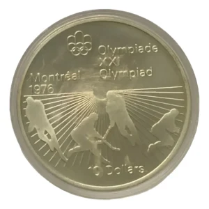 Robmar-Canadá-10 Dólares-1976-48,6g Plata 925-Fútbol-Con Cápsula Protectora